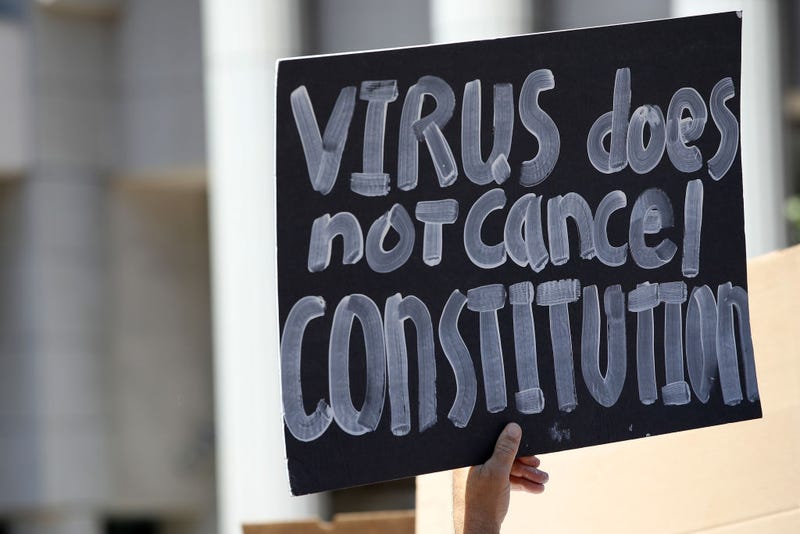 Sign Protesting COVID Lockdowns