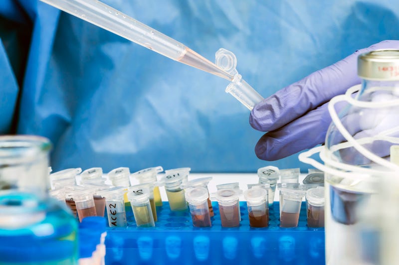 Health official testing water
