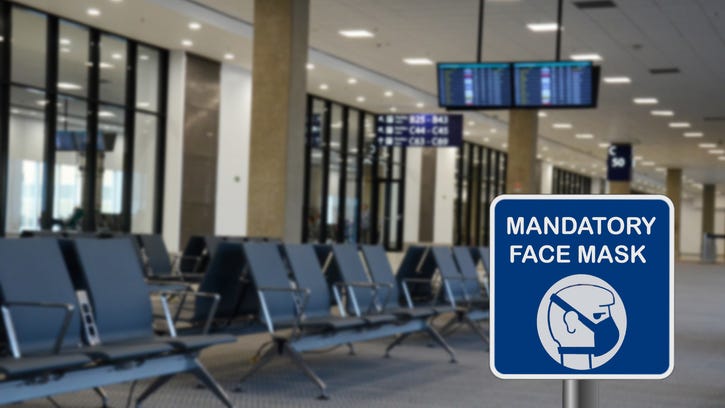 How are airports adjusting following the sudden drop of mask mandates?