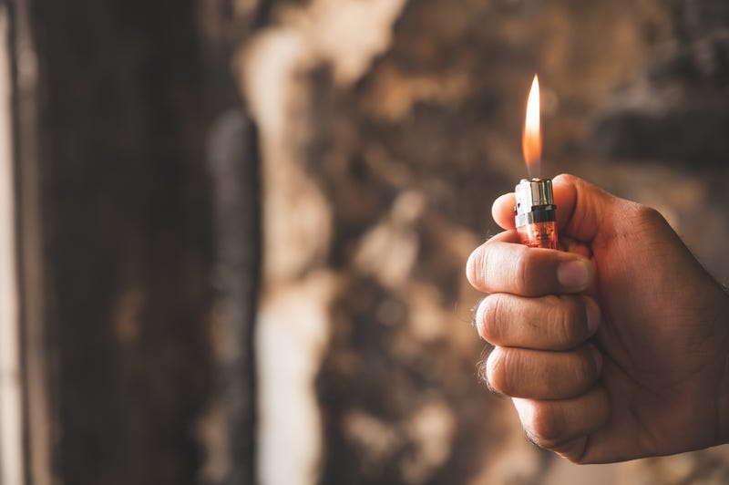 Lighting a fire