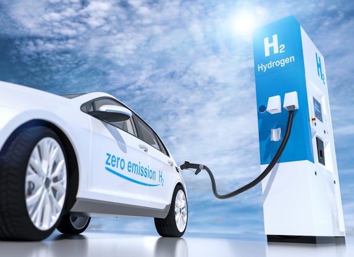 A zero-emission car 