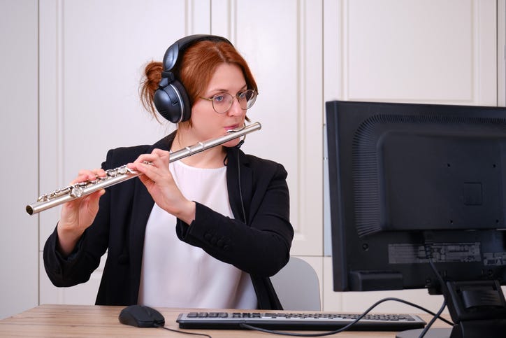 Playing The Flute For Computer Class