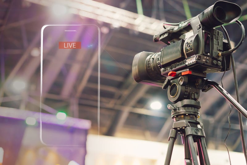 Stock image of live stream