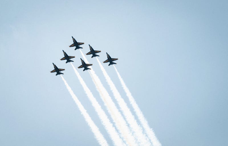 Blue Angels in formation