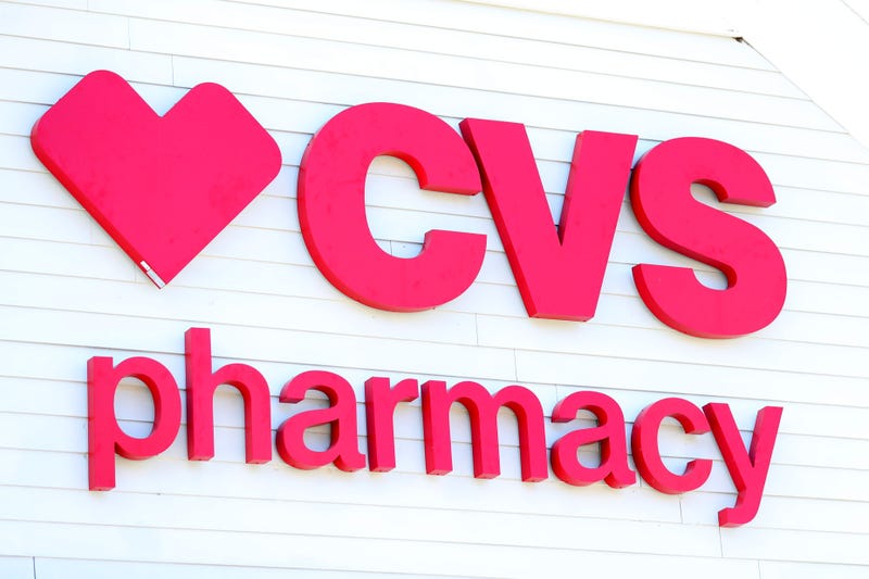 A sign on the side of the CVS Pharmacy on May 15, 2020 in Carver, Massachusetts.