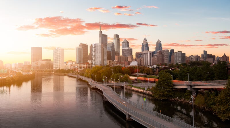 The Philadelphia skyline.