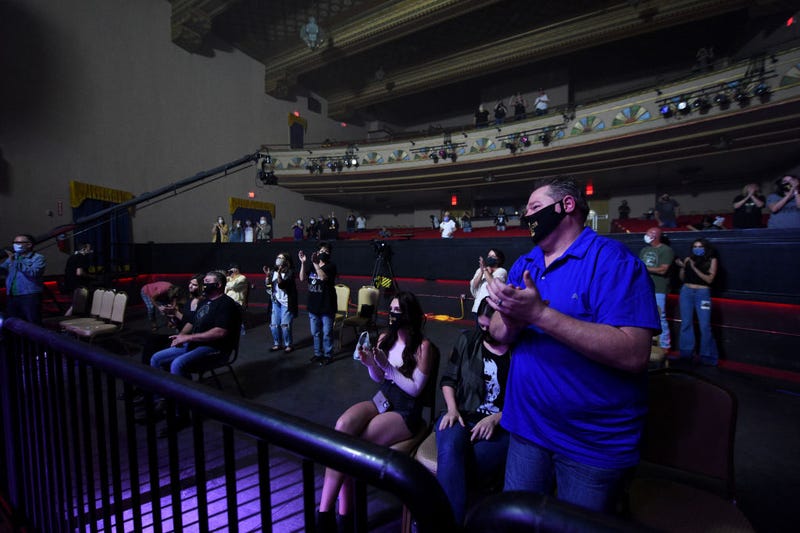 Travis McCready performs America's first social distance concert