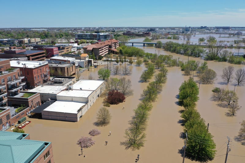 Flooding in Midland, Michigan in 2020.