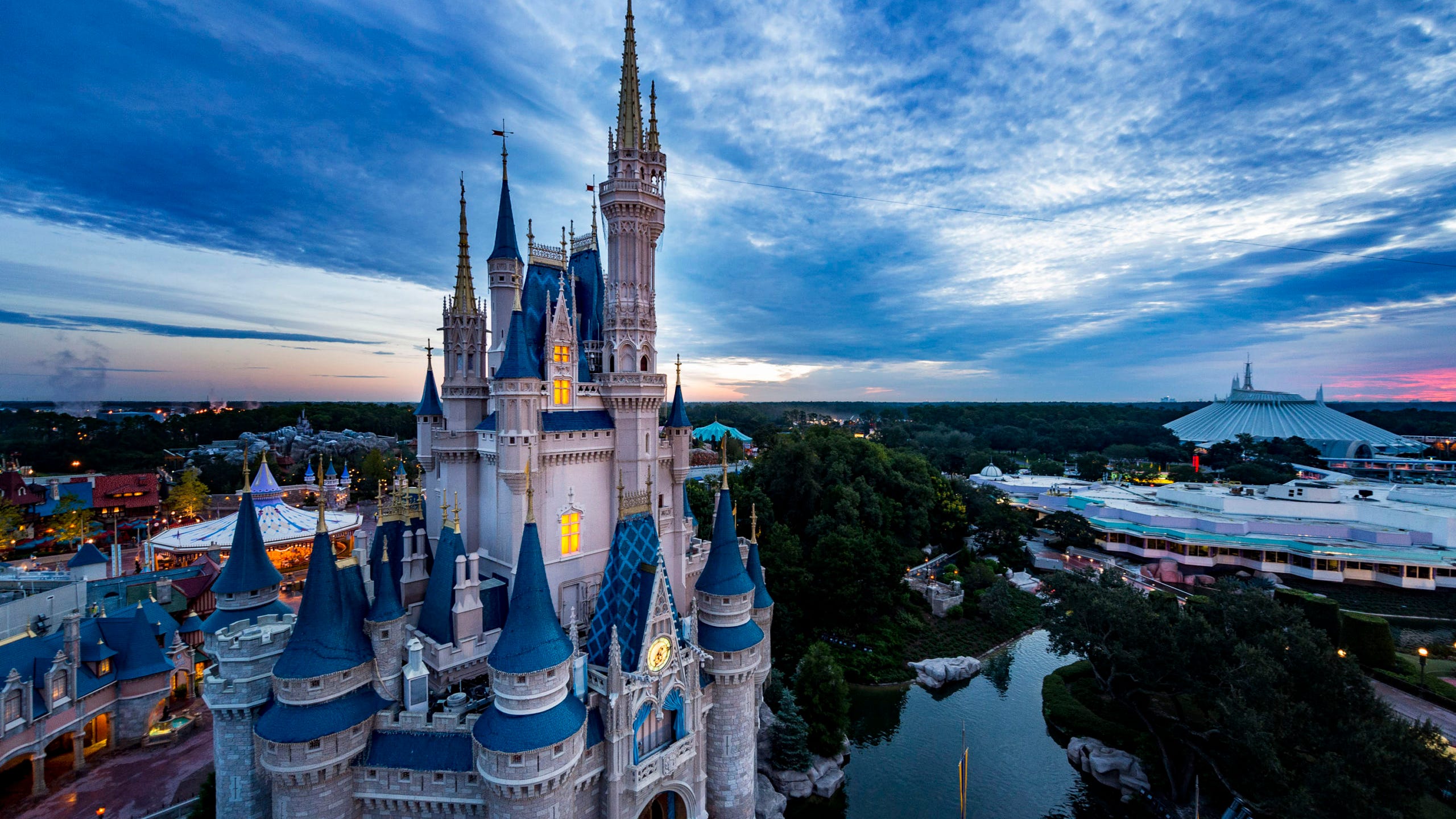 WATCH: Visitors swim in flooded Disney World streets