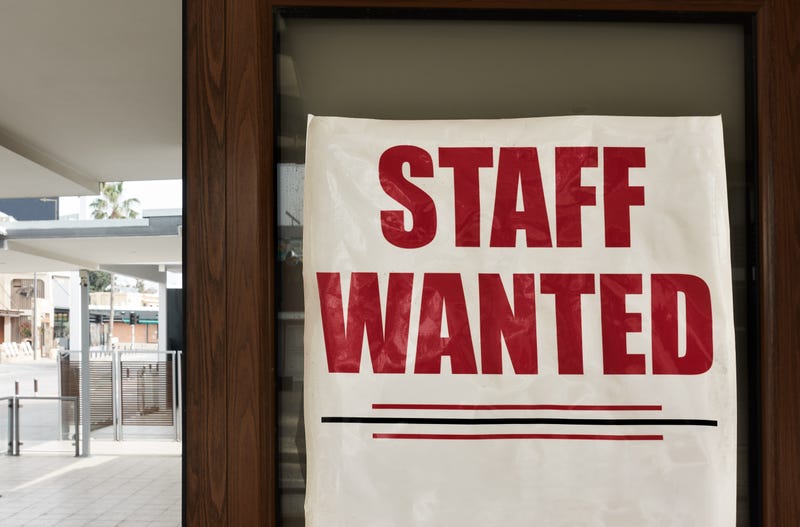 Staff wanted sign