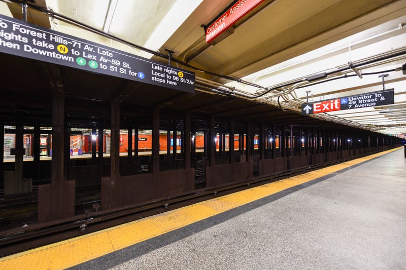 Shots were fired at the 49th Street station at Seventh Avenue in Midtown on Tuesday night