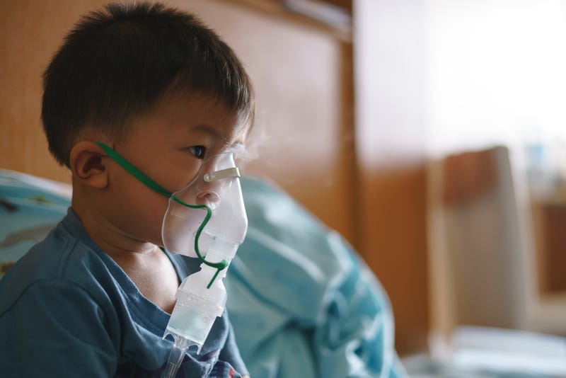 Child sick with RSV.