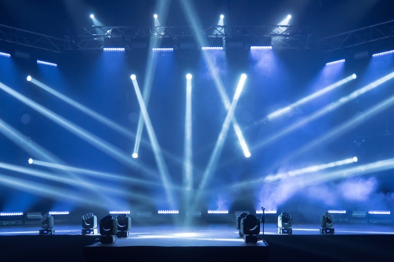 Empty concert stage