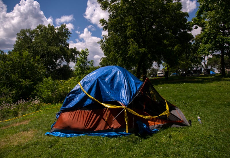 Homeless encampment