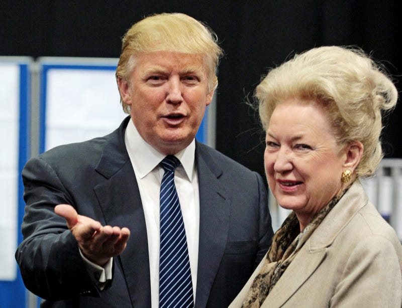 Donald Trump with his sister Maryanne Trump Barry in 2008.