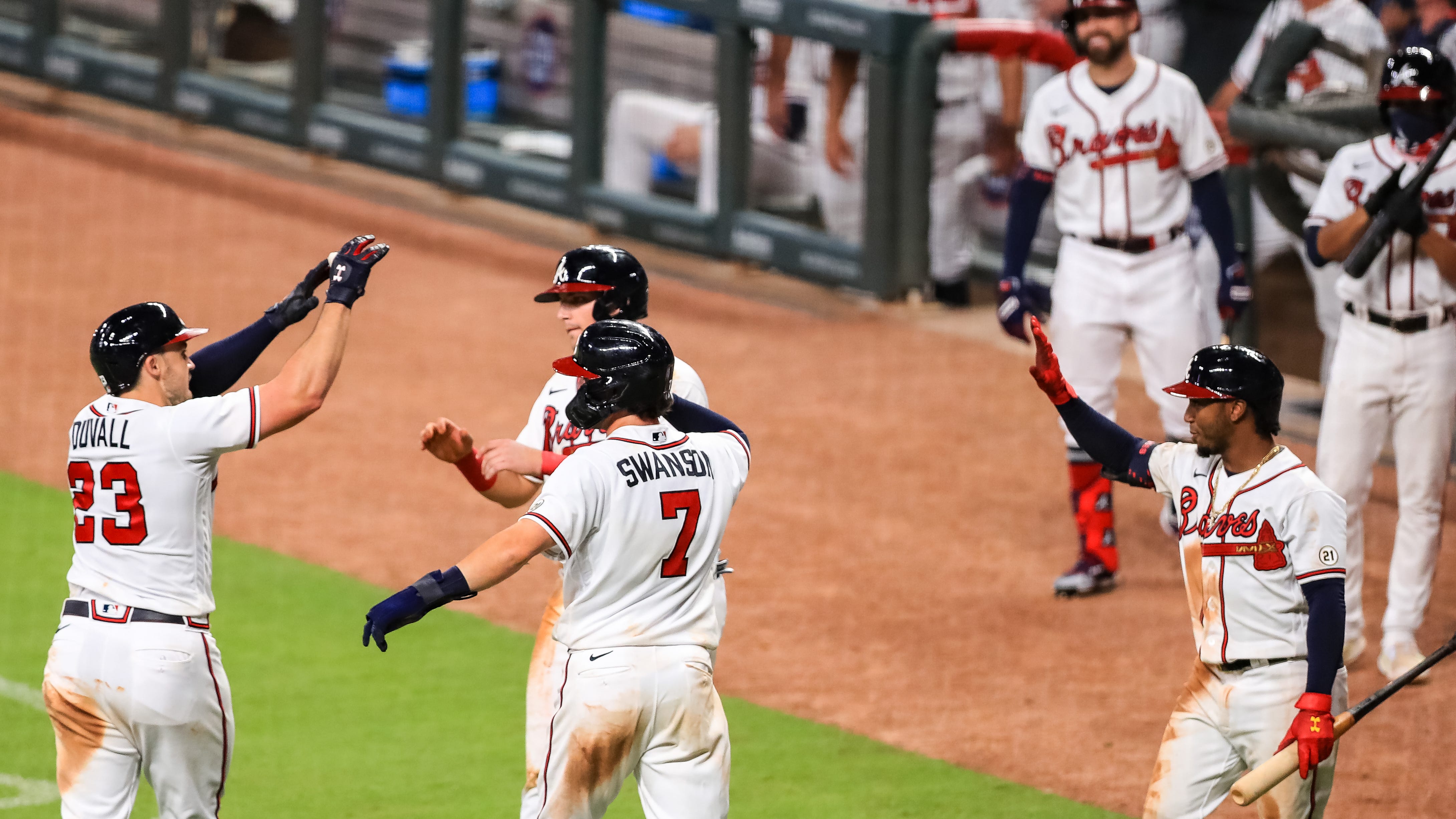 Braves, Duvall Set Multiple Records in 29-9 Romp of Marlins