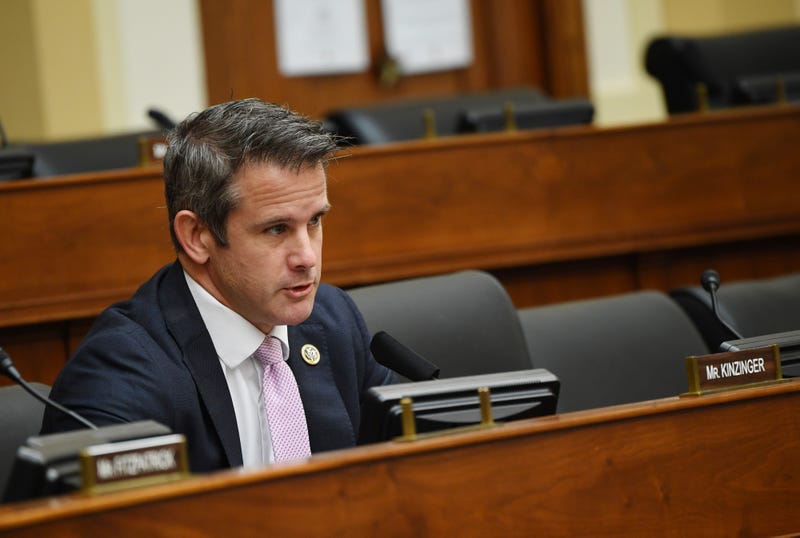 Rep. Adam Kinzinger (R-IL) questions witnesses during a House Committee on Foreign Affairs hearing looking into the firing of State Department Inspector General Steven Linick, on Capitol Hill on September 16, 2020 in Washington, DC.