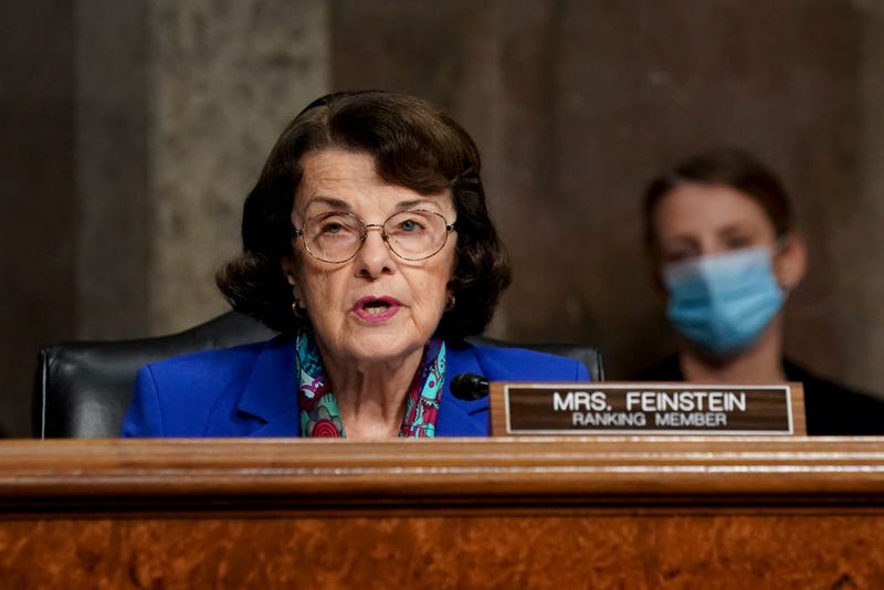 Ranking member of the Senate Judiciary Committee Sen. Dianne Feinstein (D-CA), makes an opening statement during a hearing on Wednesday, September 30, 2020 on Capitol Hill in Washington, DC. 
