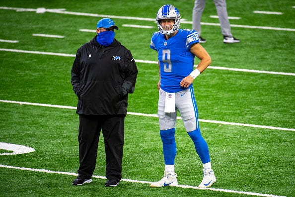 Matt Patricia, Matthew Stafford