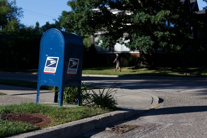 USPS mail collection box