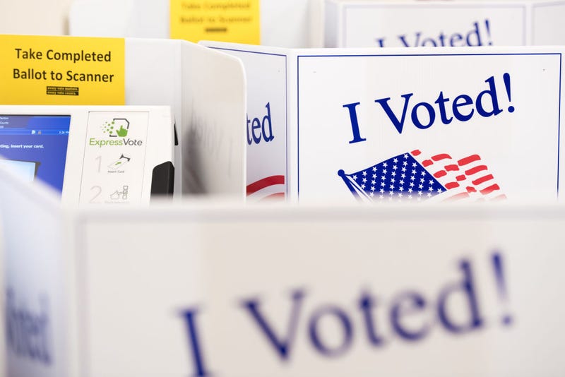 Partitions separate voting machines at the Lexington County Voter Registration & Elections Office on October 6, 2020.