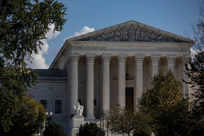 The United States Supreme Court during a warm autumn day on October 22, 2020 in Washington, DC.