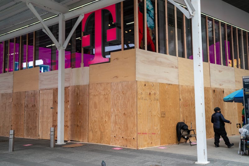Businesses In New York City Board Up 