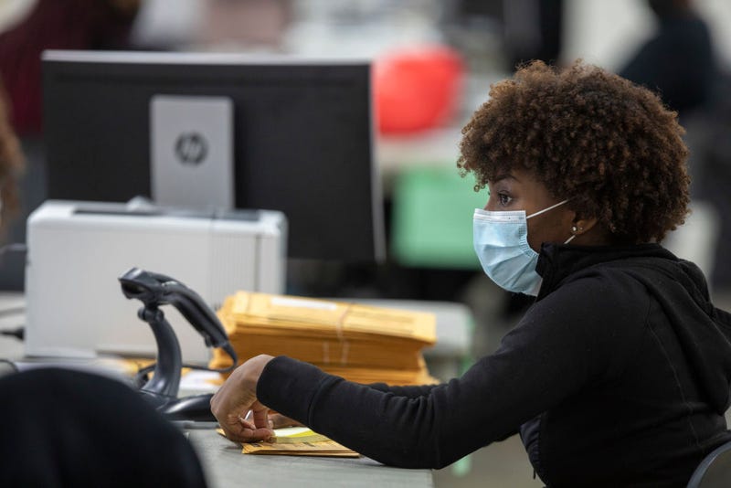 counting ballots in Wayne County, Michigan