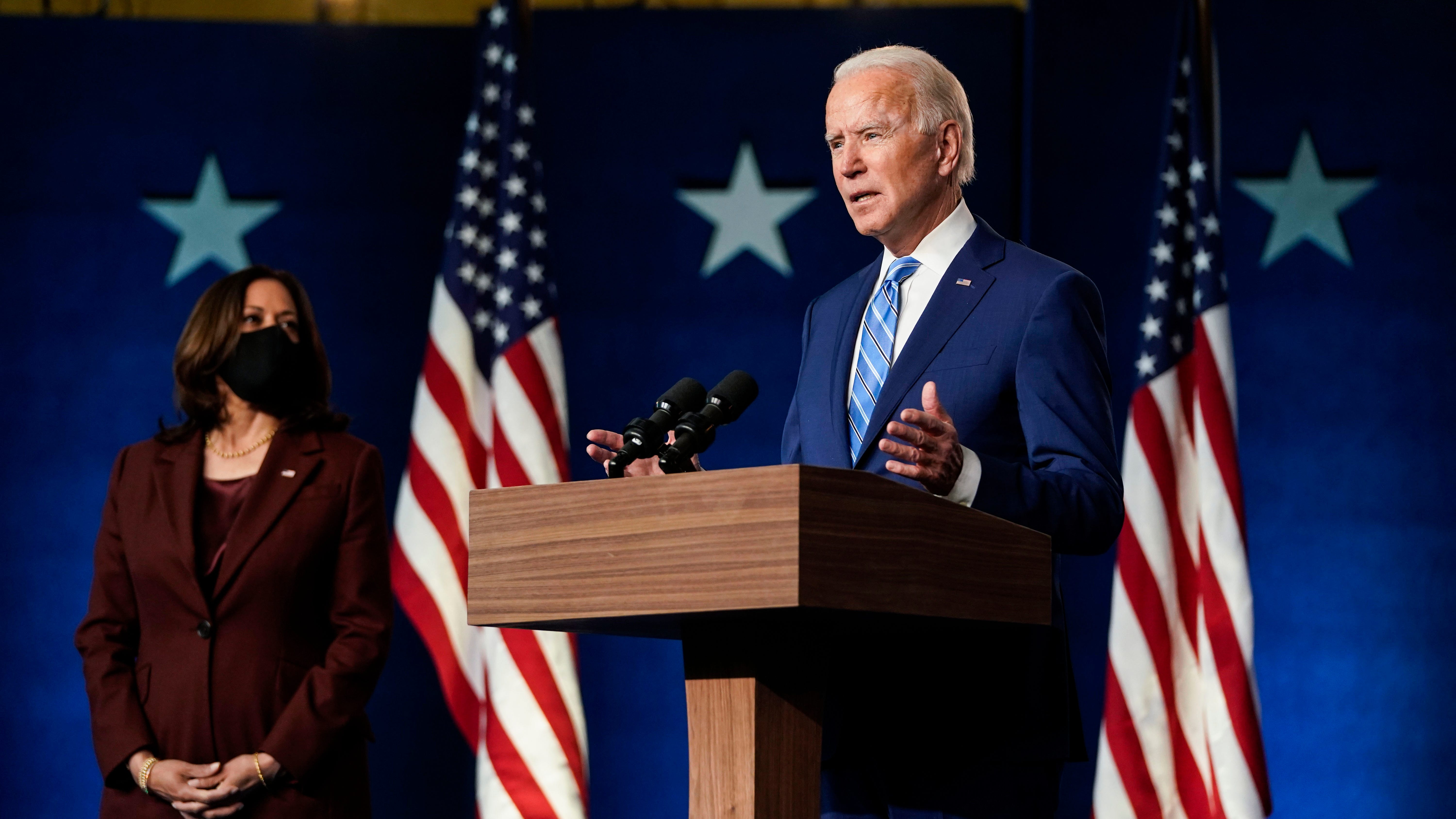 Biden, Harris launch 'transition team' website as ballot count continues