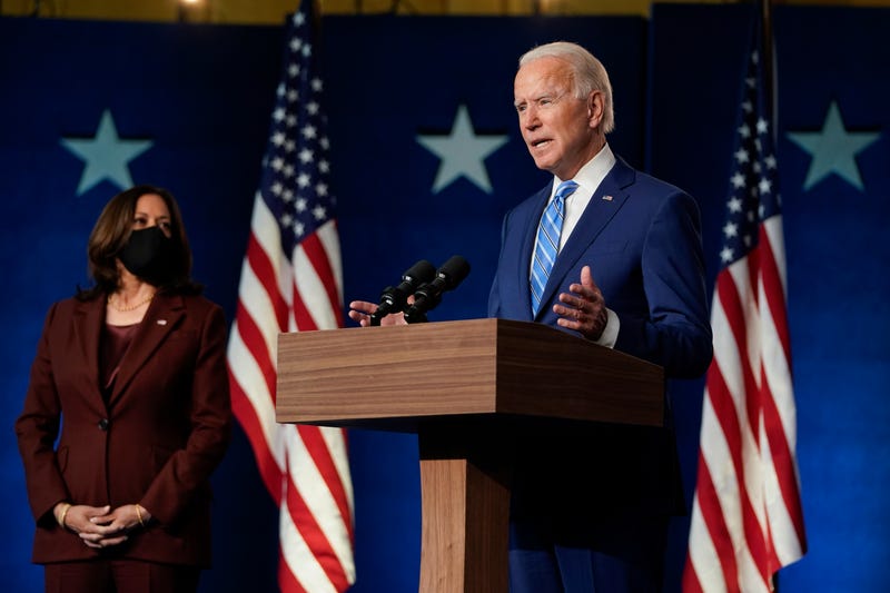In a Wednesday afternoon speech, Democratic presidential nominee Joe Biden said he believes when all the votes are counted, he'll be president-elect.