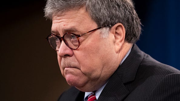 Former Attorney General Barr urges GOP to move on from Trump in 2024