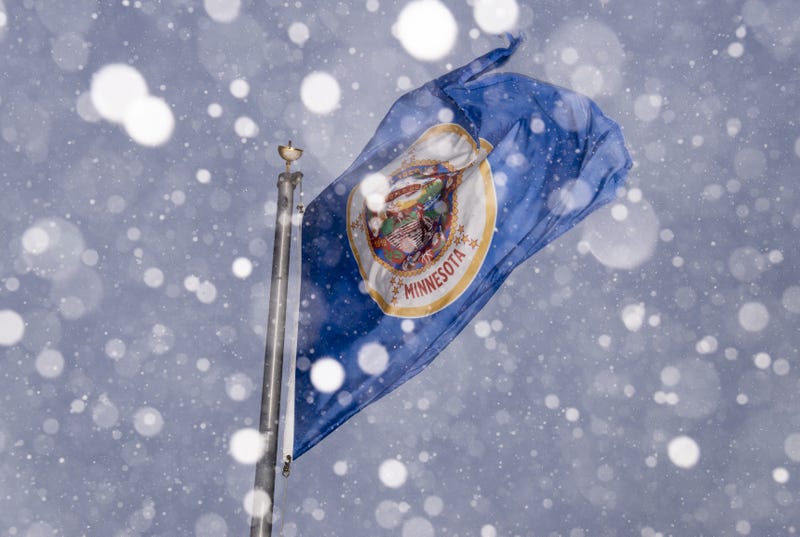 Snowfall in Minnesota