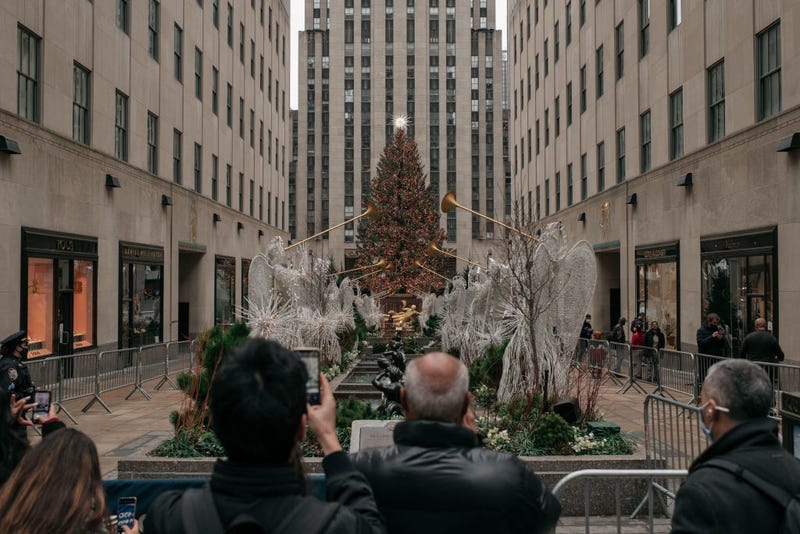 The 2020 Rockefeller Christmas tree, as seen on December 24, 2020 in New York City.