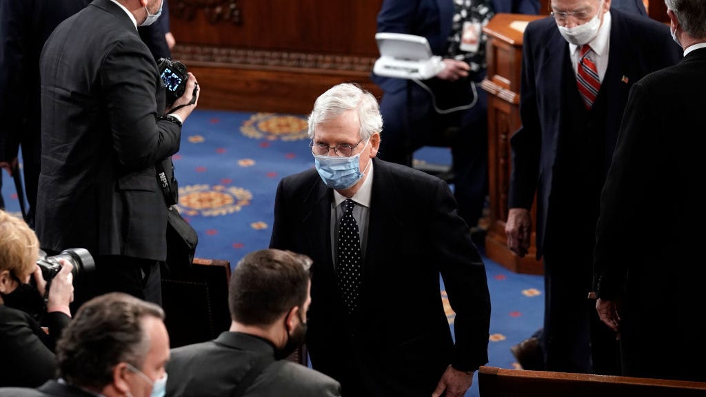 LATEST: Senate resumes Electoral College proceedings after pro-Trump mob attacks Capitol