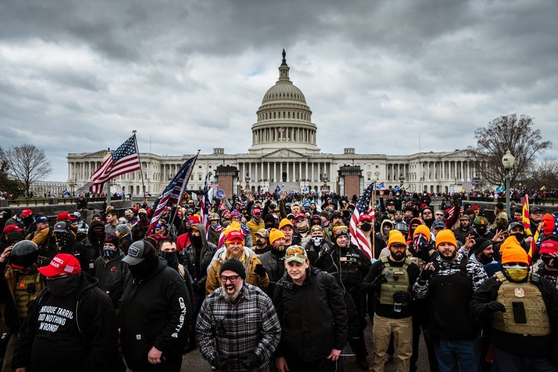 File photo: Pro-Trump protesters gather in front of the U.S. Capitol Building on January 6, 2021 in Washington, D.C. 