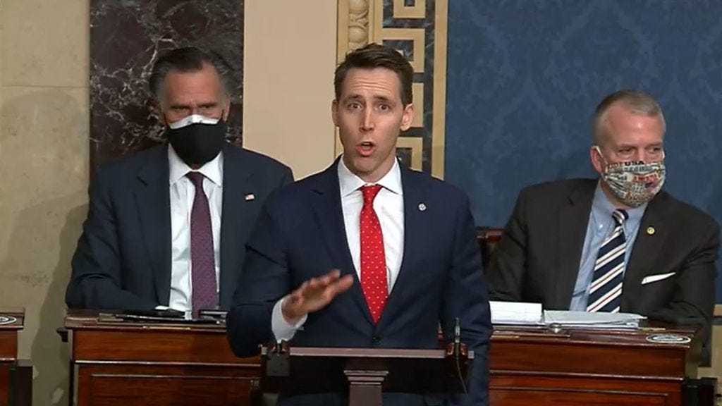 Sen. Hawley vows to sue publisher who canceled his upcoming book