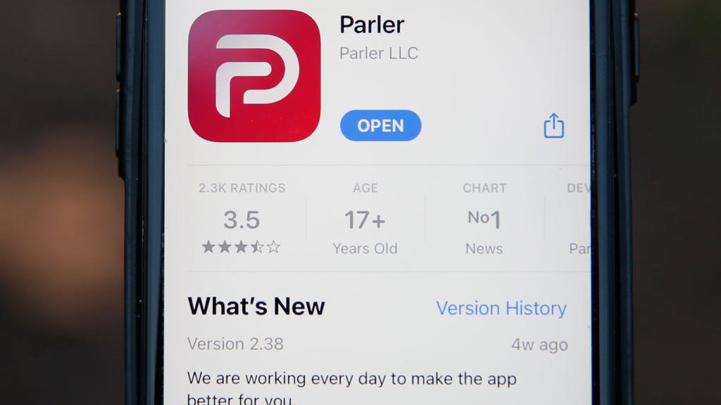 Racketeering investigation called for Amazon, Apple and Google following Parler ban