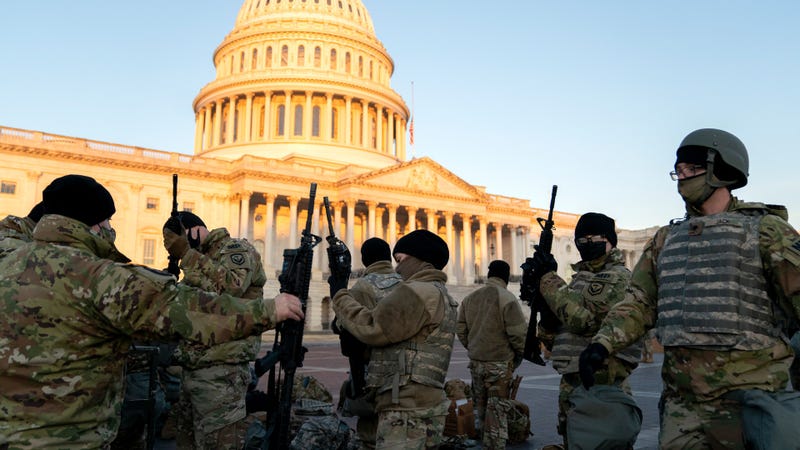 Expecting trouble, 15,000 armed National Guardsmen deployed to D.C.