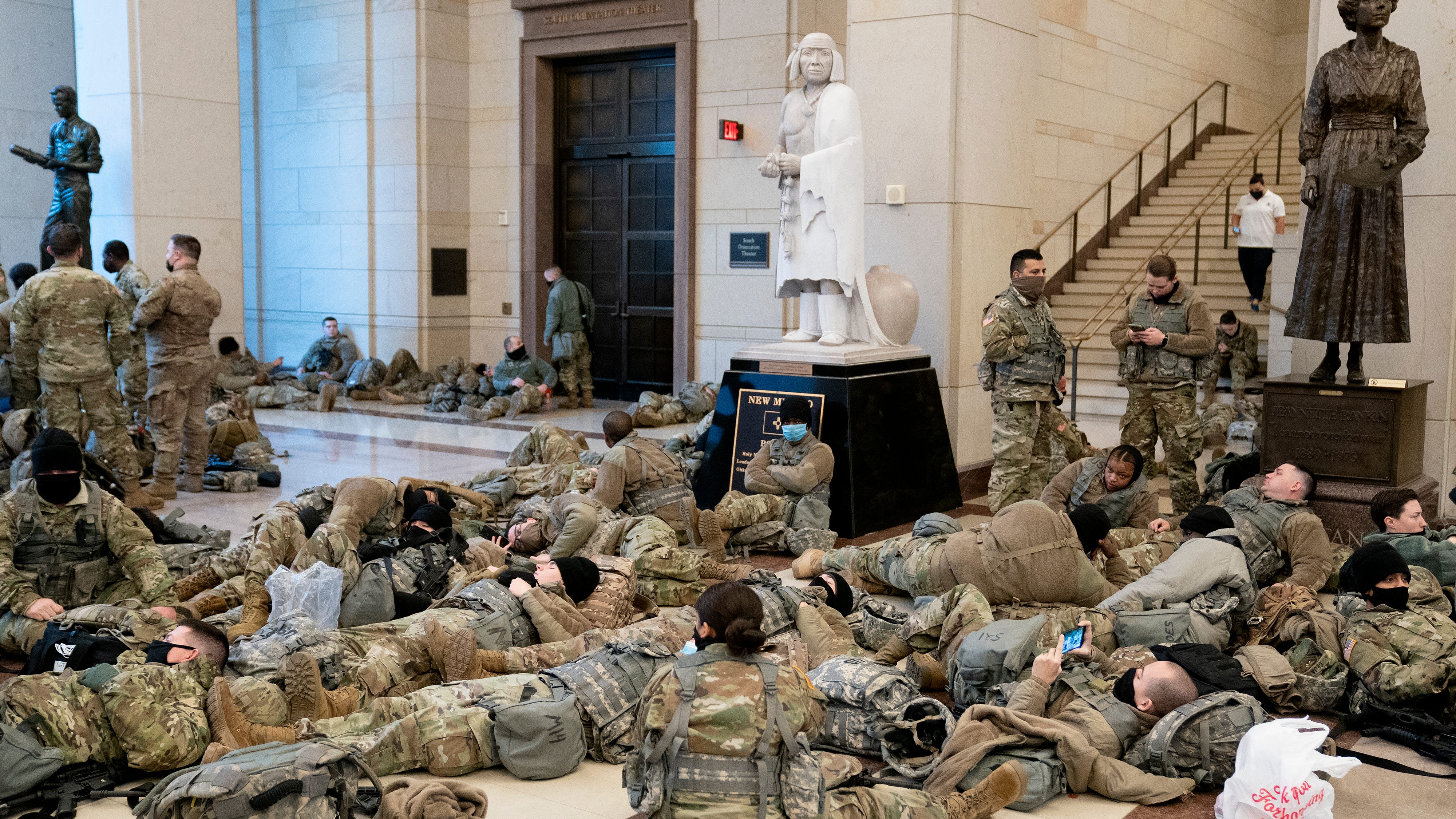 Concern over spread of coronavirus continues among thousands of troops still in DC