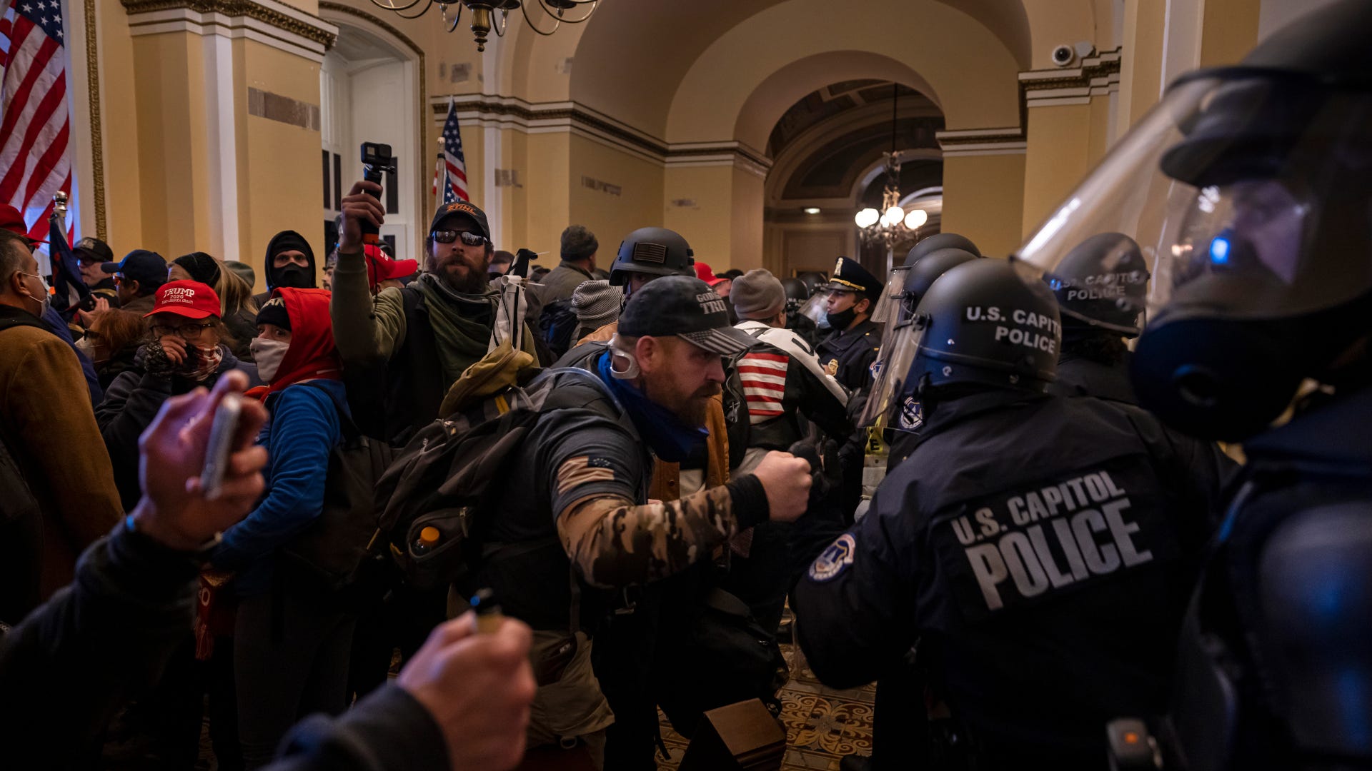 Prosecutors: No chargers for officer who shot Air Force vet at Capitol riot