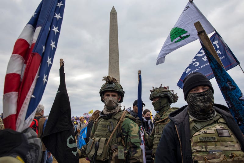 Pro-Trump protesters gather in front of the U.S. Capitol Building on January 6, 2021 in Washington, DC. 