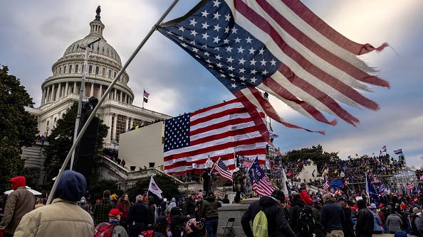 Poll: 55% of Republicans describe the events of Jan. 6 as 'defending freedom'