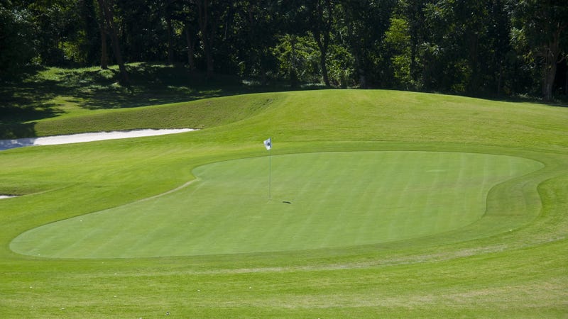 Golf course putting green
