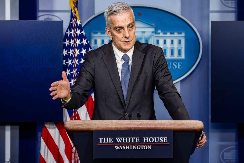 Secretary of Veterans Affairs Denis McDonough speaks during the daily press briefing in the Brady Press Briefing Room at the White House on March 4, 2021 in Washington, DC. Secretary of Veterans Affairs Denis McDonough, who was previously President Barack Obama’s chief of staff, was confirmed as VA secretary last month.