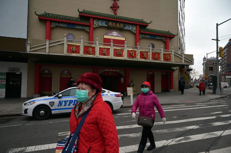 The Mahayana Buddhist temple on Canal Street in Chinatown was among the locations targeted, according to police
