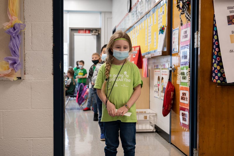 Masked students