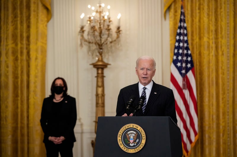 President Joe Biden gives remarks during a recent speech at the White House.