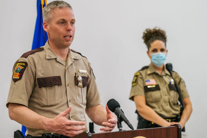 Minnesota State Patrol Chief Matt Langer speaks at a media briefing on April 5, 2021 in Minneapolis, Minnesota. 