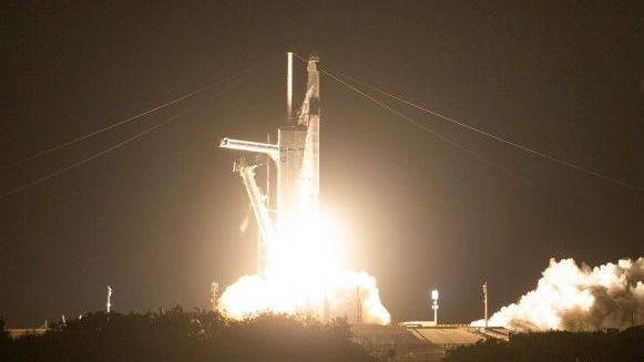 WATCH: SpaceX successfully launches third manned mission to the International Space Station