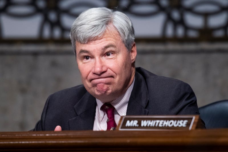 Sen. Sheldon Whitehouse (D-R.I.) at a confirmation hearing.